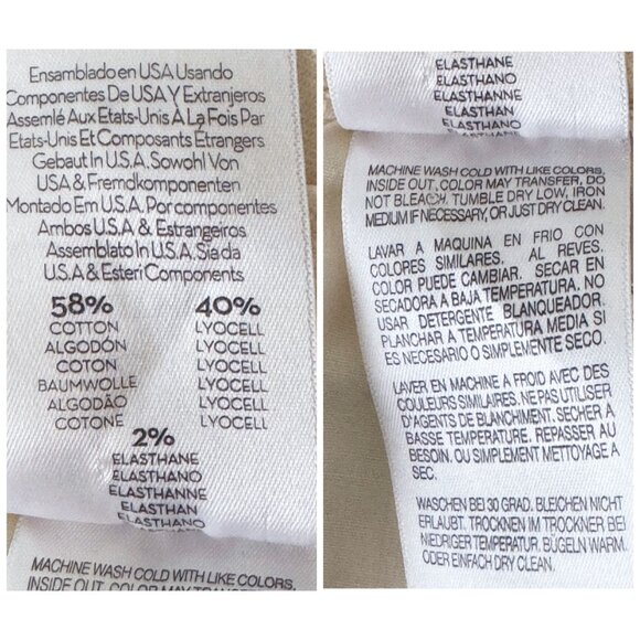 MOTHER High Waisted Rascal Ankle Fray Jeans in Chalk It Up Ivory Women's Size 28 - Picture 8 of 13